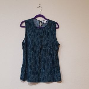 Sleeveless office blouse